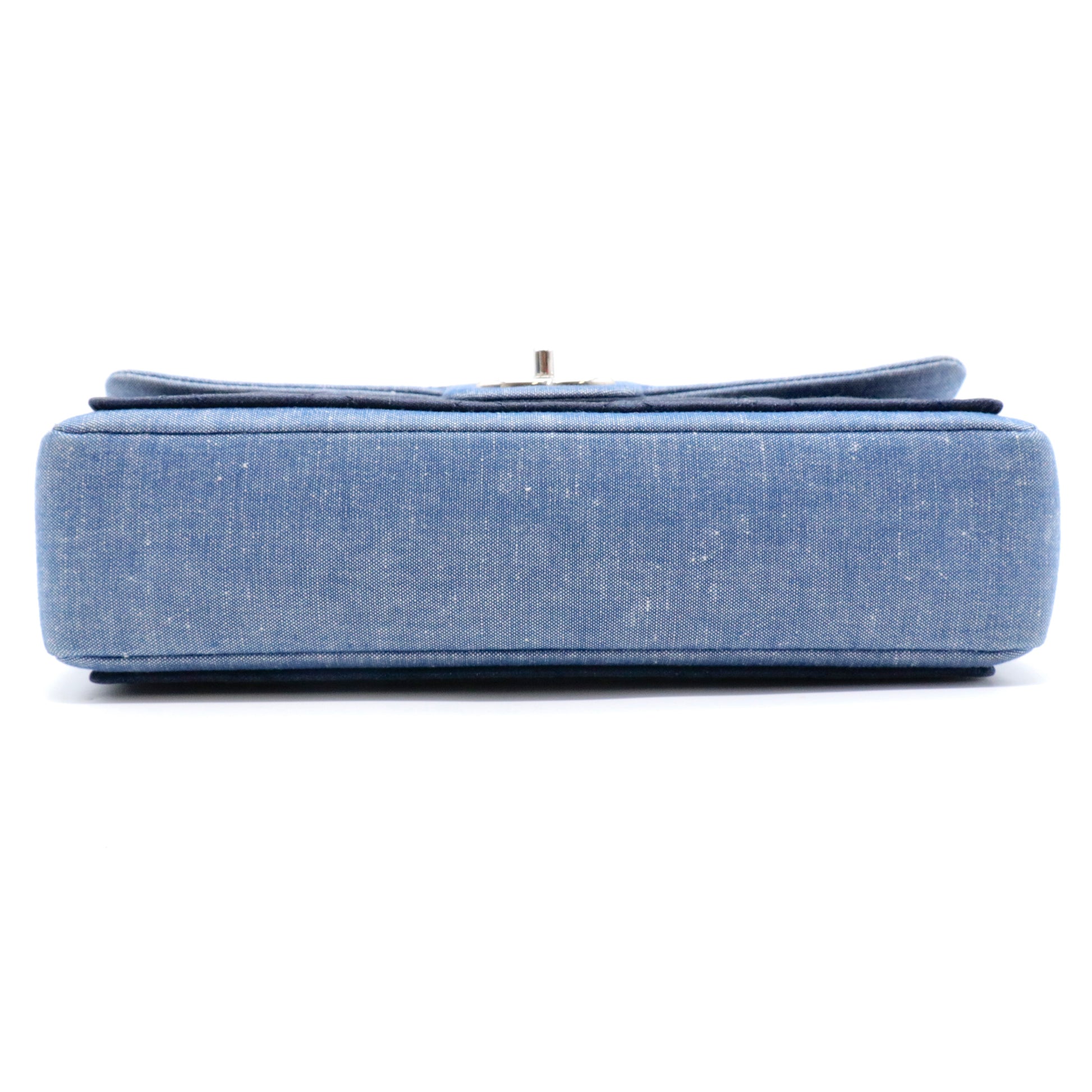 Denim Quilted Medium Graphic Flap Light Blue twins