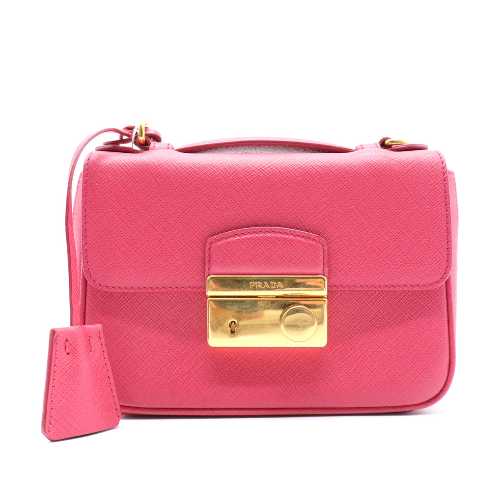 Saffiano Lux Mini Sound Crossbody Ametista twins