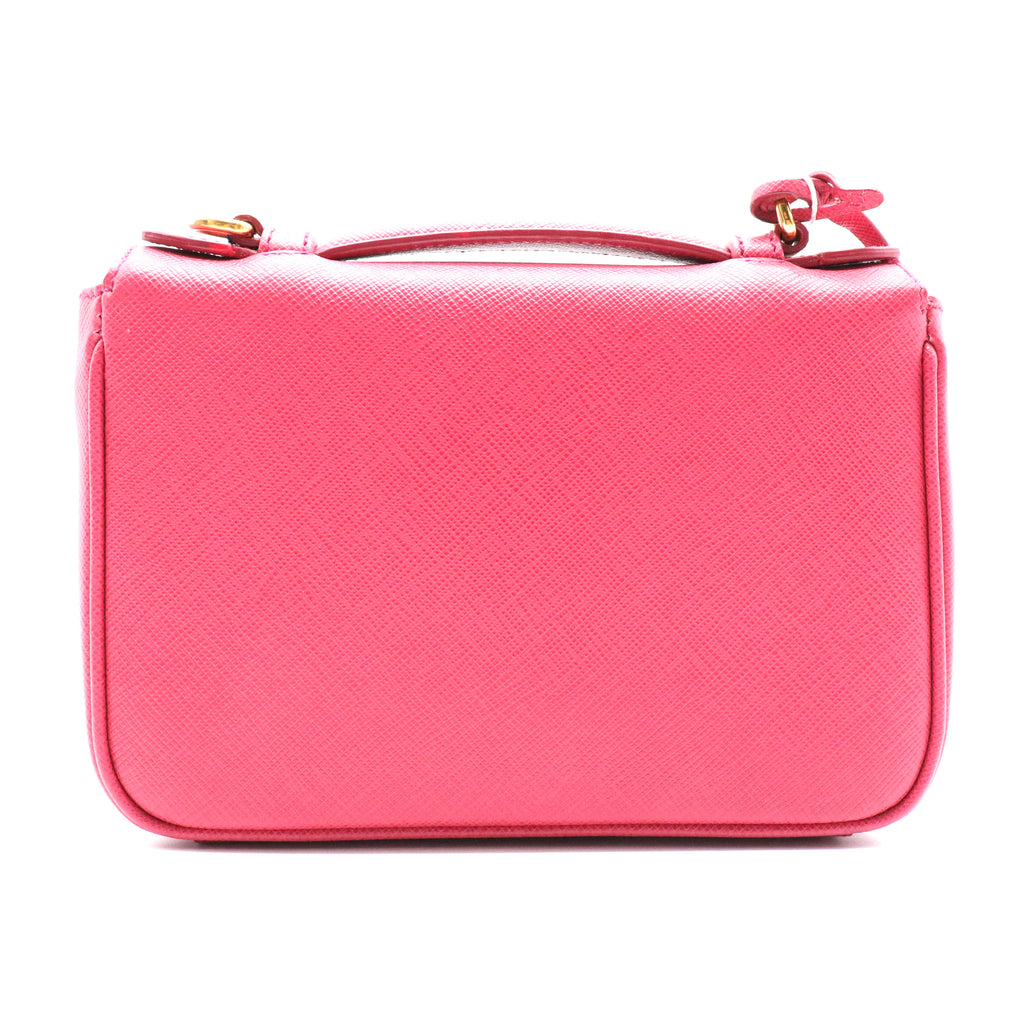 Saffiano Lux Mini Sound Crossbody Ametista twins