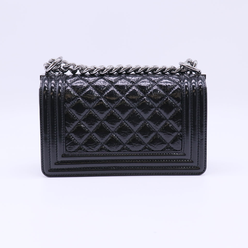 Boy patent leather crossbody bag