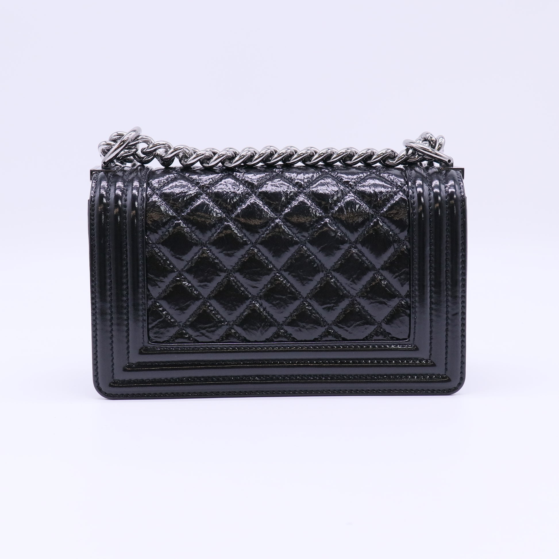 Boy patent leather crossbody bag