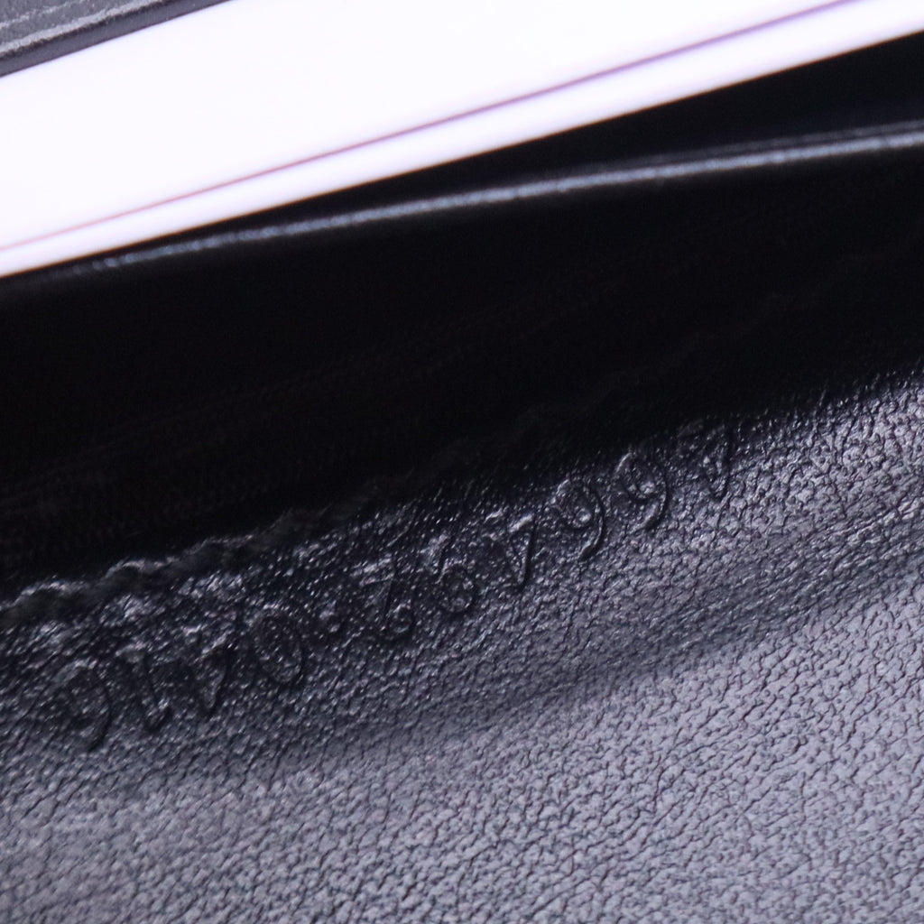 Black Matelasse Leather GG Marmont Card Case W11297