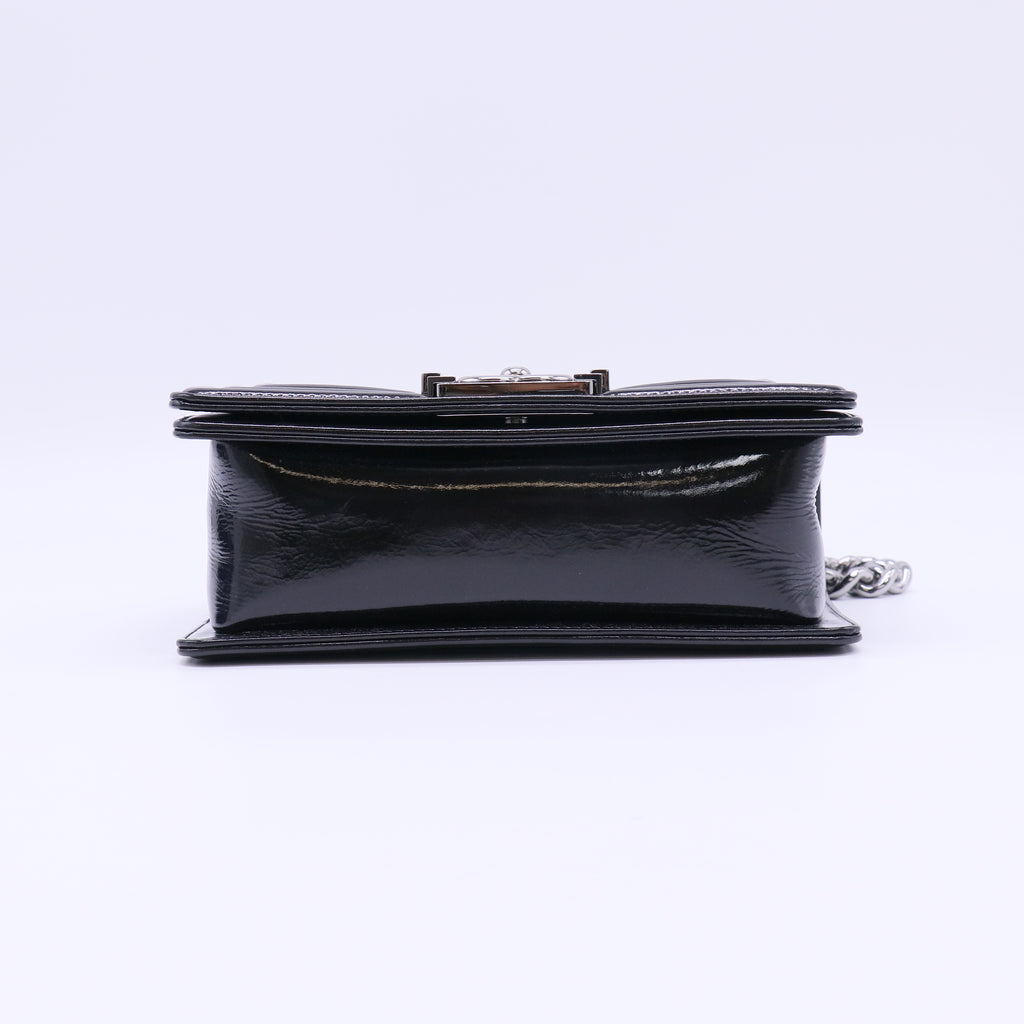 Boy patent leather crossbody bag