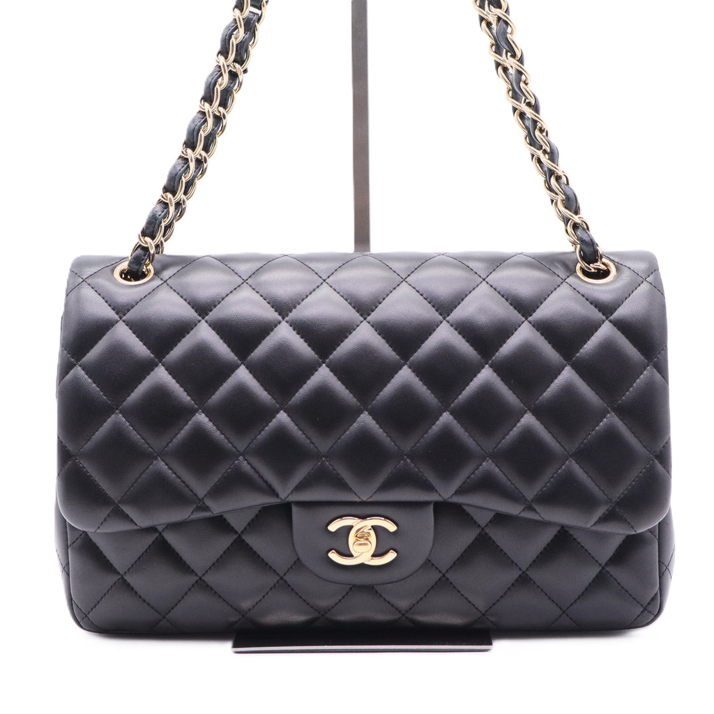 Classic Double Flap Bag Quilted Lambskin Jumbo