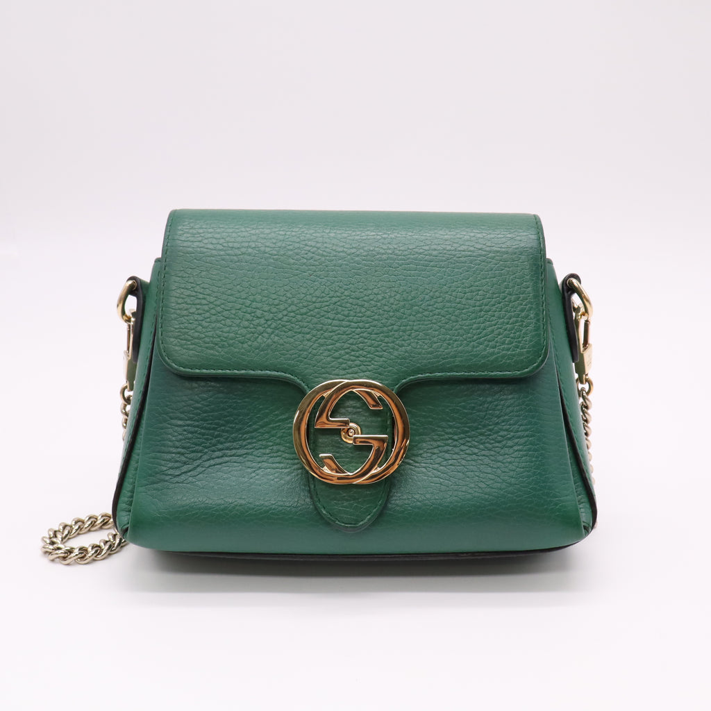Gucci Dollar Calfskin Interlocking G Small Shoulder Bag B22631