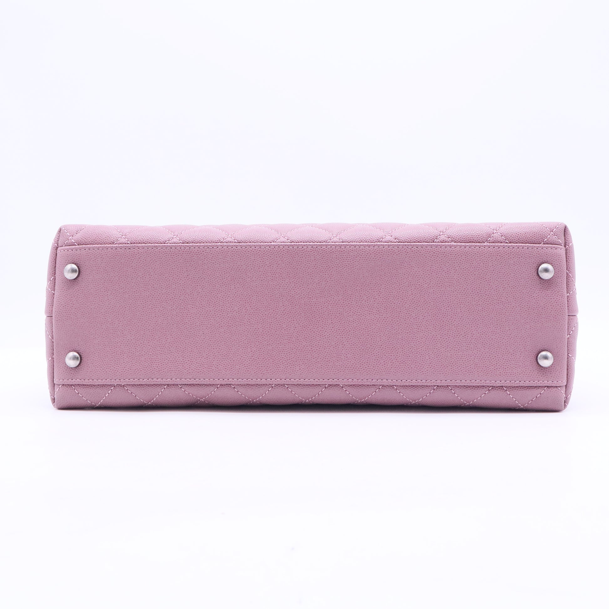 Lizard-Trimmed Medium Coco Handle Bag B20015