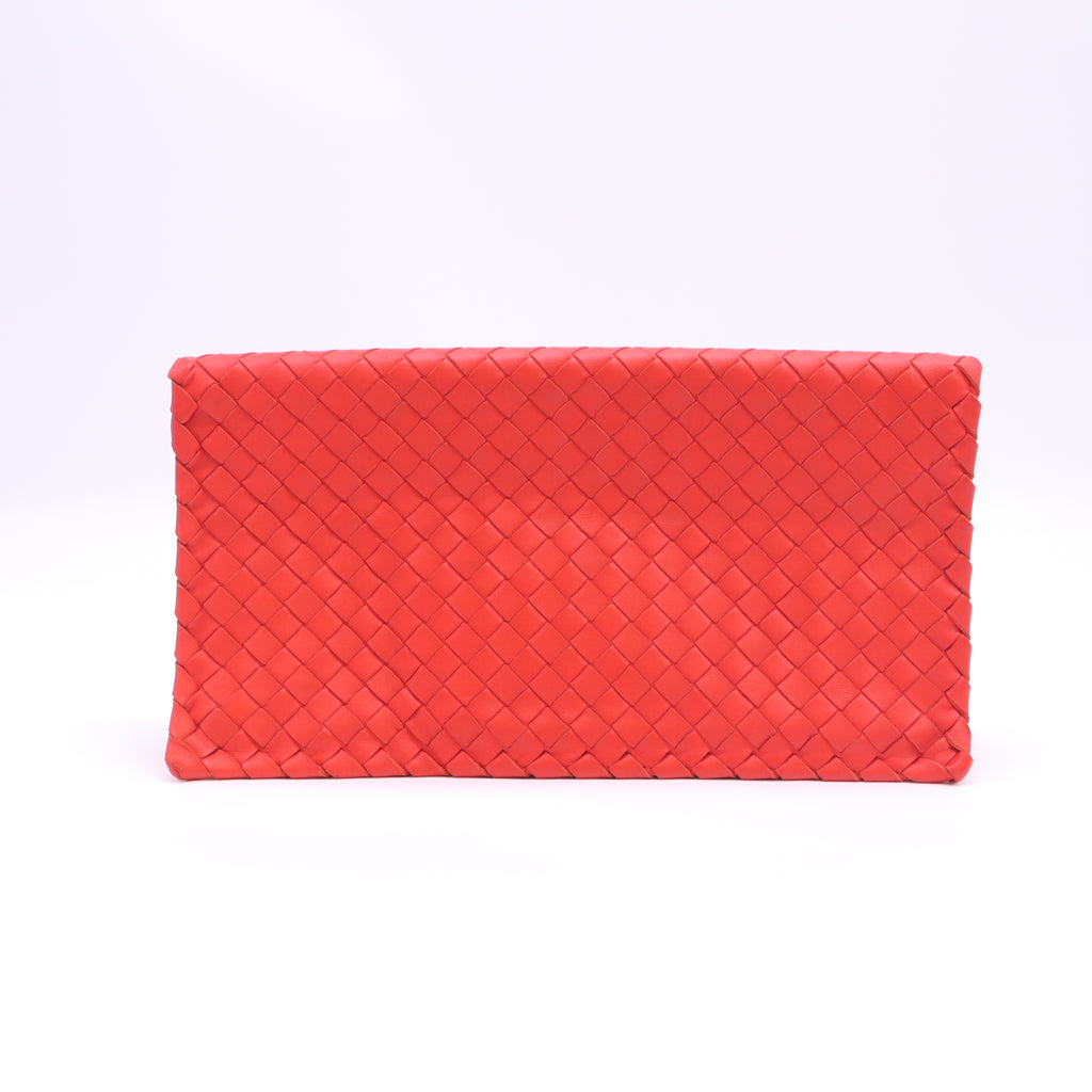 Bottega Veneta Intrecciato Turn-Lock Clutch W23316