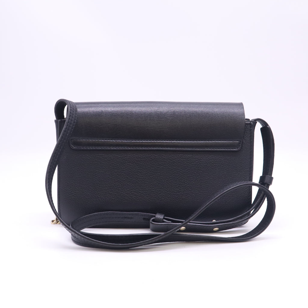Chloe Black Leather and Suede Mini Faye Crossbody Bag B24309