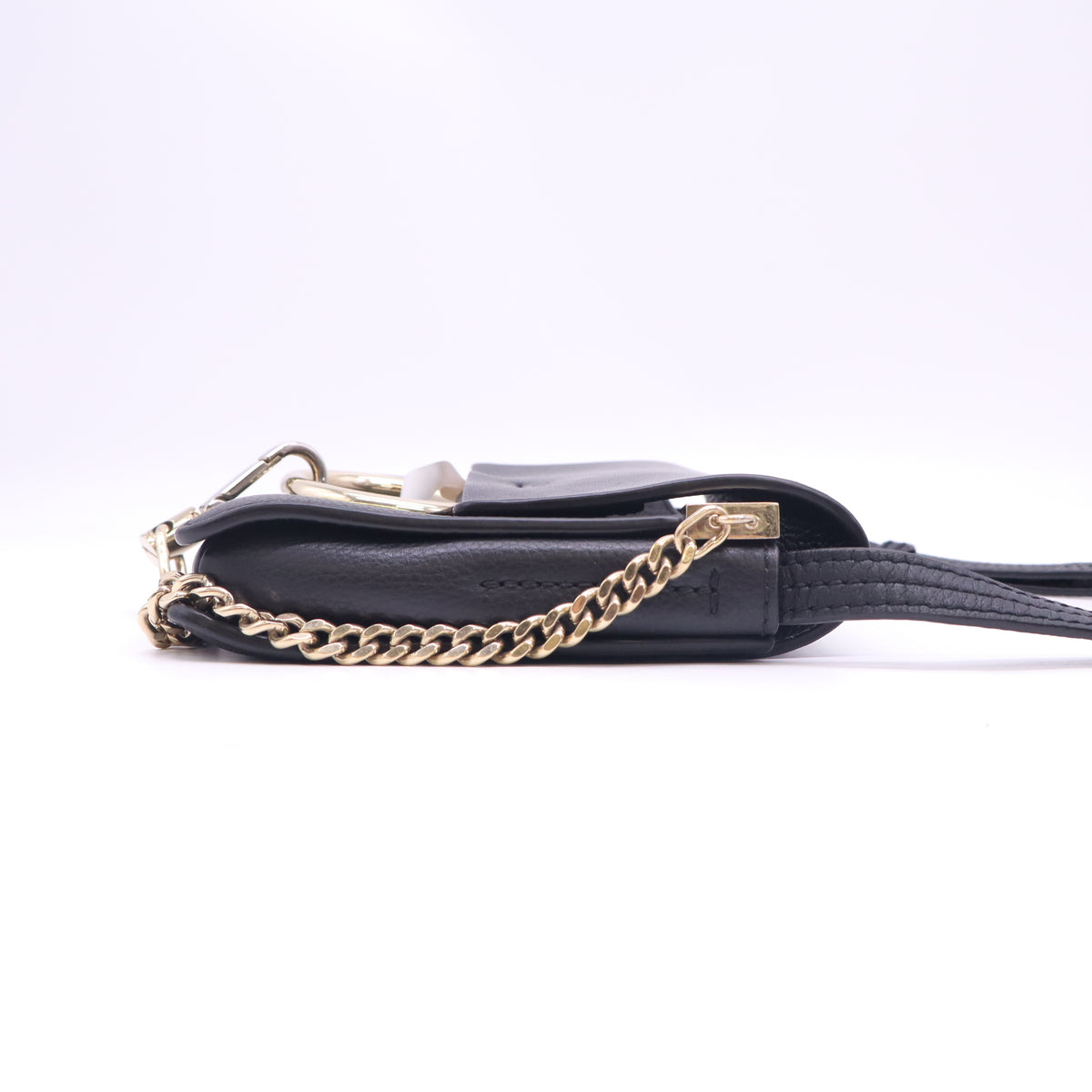 Chloe Black Leather and Suede Mini Faye Crossbody Bag B24309