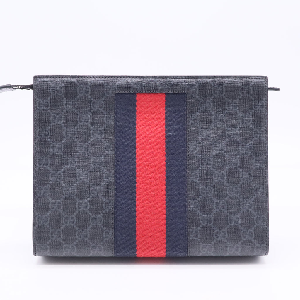 GG Supreme Web Zipped Pouch
