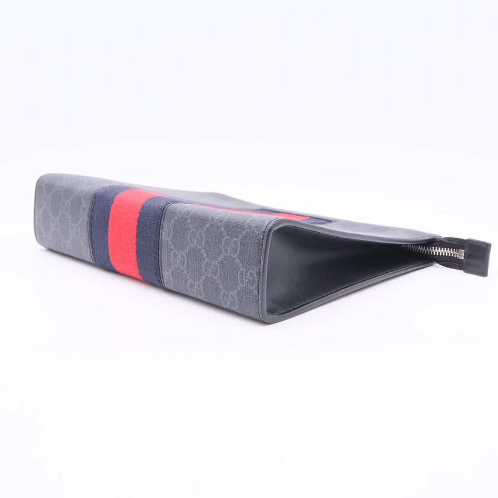 GG Supreme Web Zipped Pouch