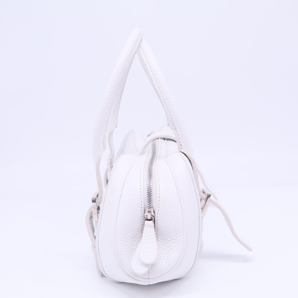 Loewe White Leather Senda Satchel Loewe B12356