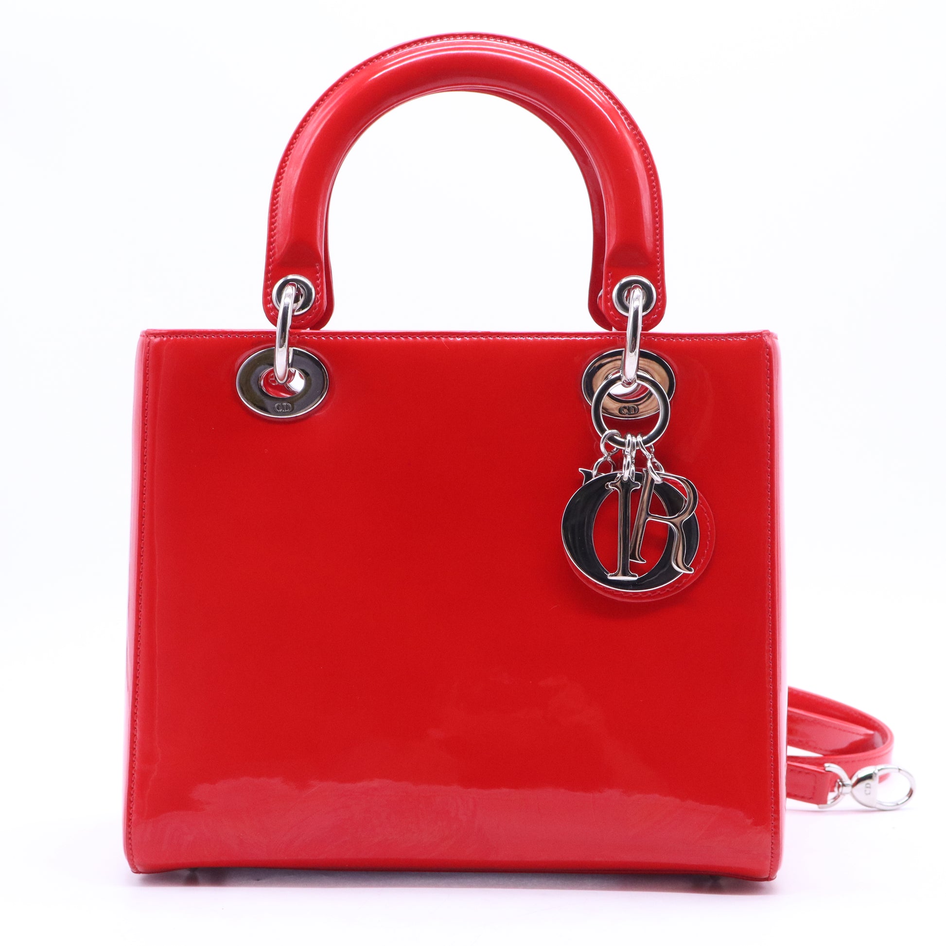 Vintage Lady Dior Bag Patent Medium B21060