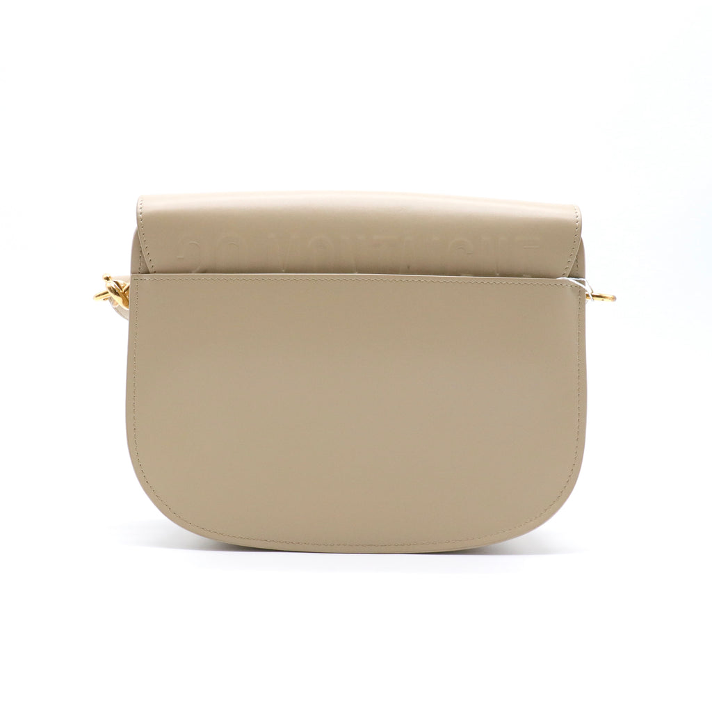 Box Calfskin Medium Bobby Flap Beige twins