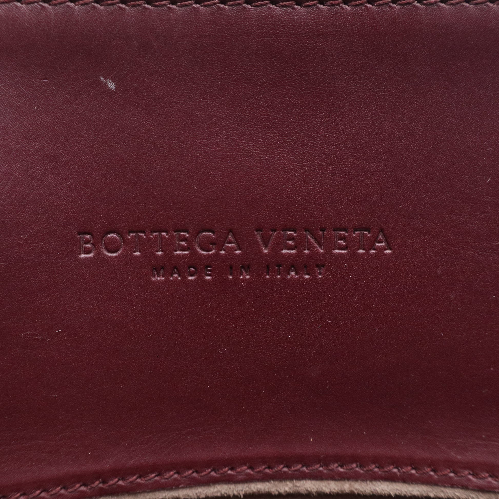 Dark Red Intrecciato Woven Calfskin Leather  Roma Tote Bag twins