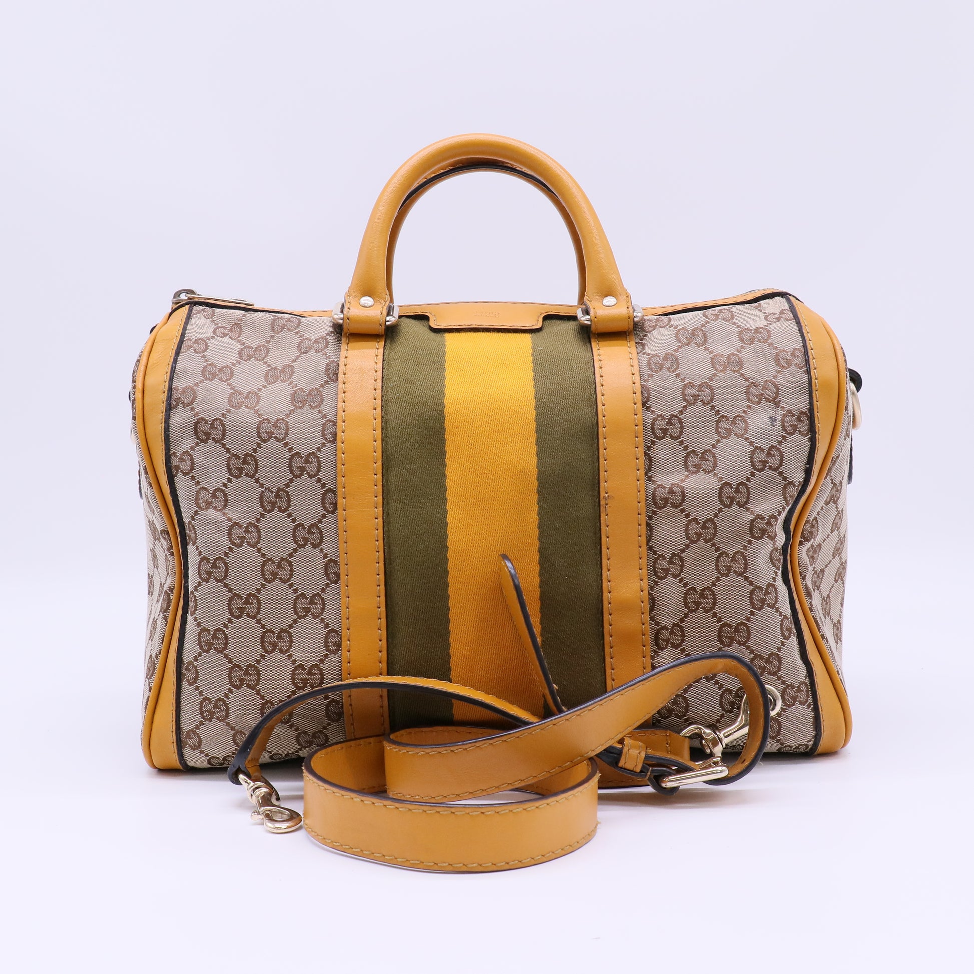 Gucci Vintage Web GG Supreme Boston Bag B20891