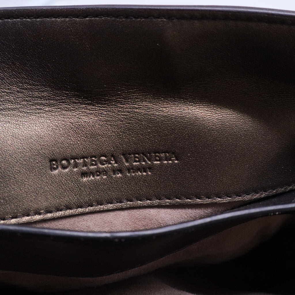 Tri-Color Metallic Leather Small Piazza Bag B20379