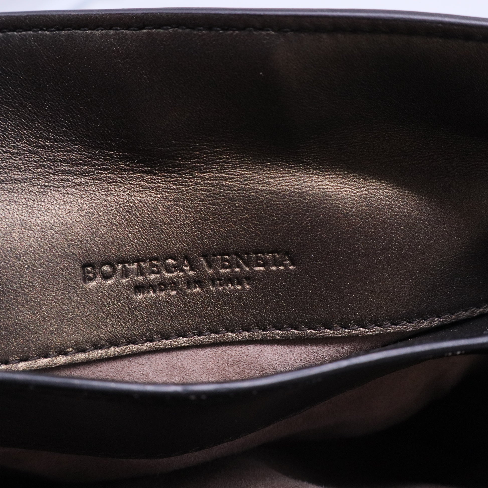 Tri-Color Metallic Leather Small Piazza Bag B20379