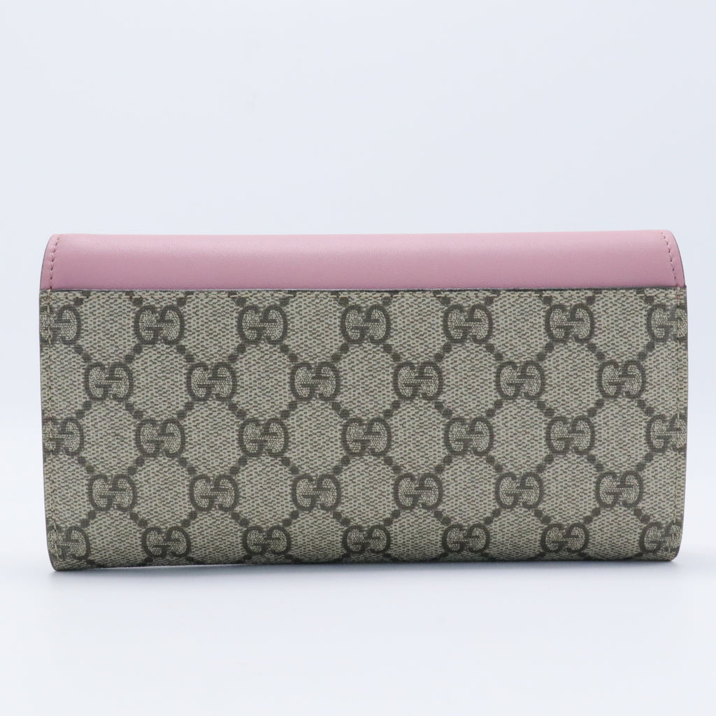GG Supreme Faux Pearl Wallet long wallets
