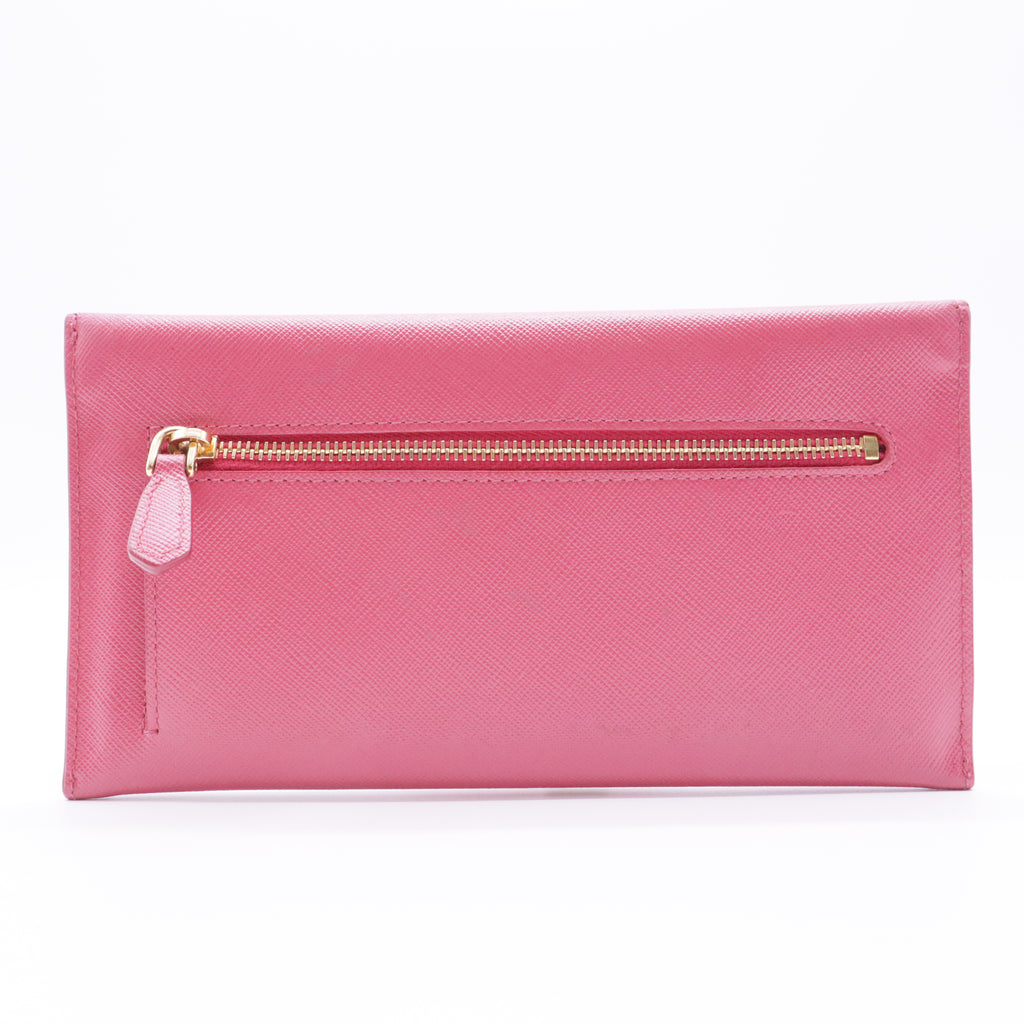 Saffiano Metal Leather Wallet