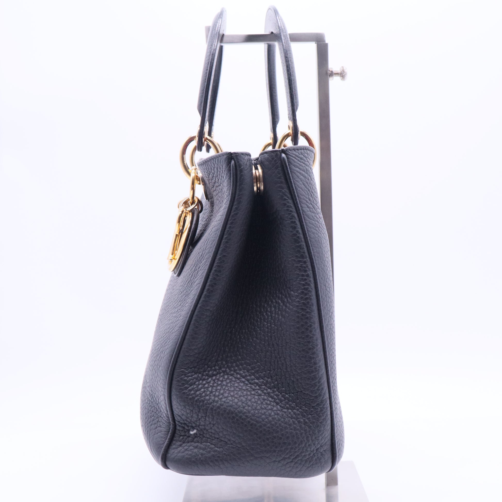 Christian Dior Diorissimo Tote Pebbled Leather B11947 twins