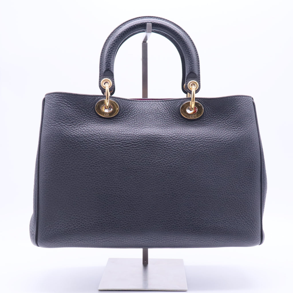 Christian Dior Diorissimo Tote Pebbled Leather B11947 twins