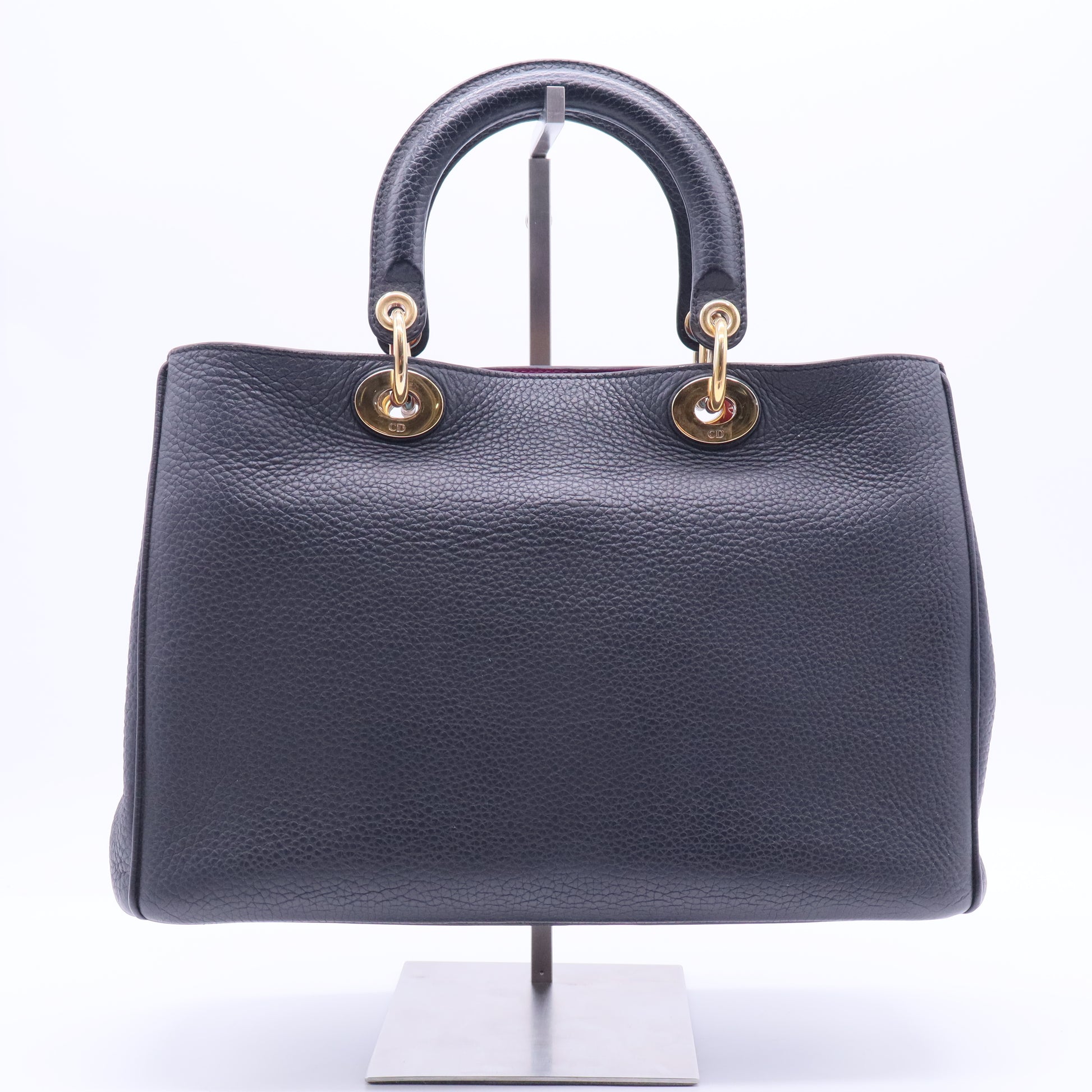 Christian Dior Diorissimo Tote Pebbled Leather B11947 twins