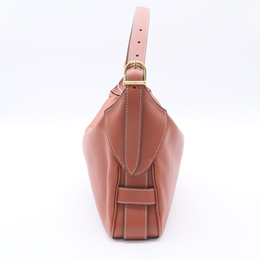 Romy Shoulder Bag Leather Medium Brown twins