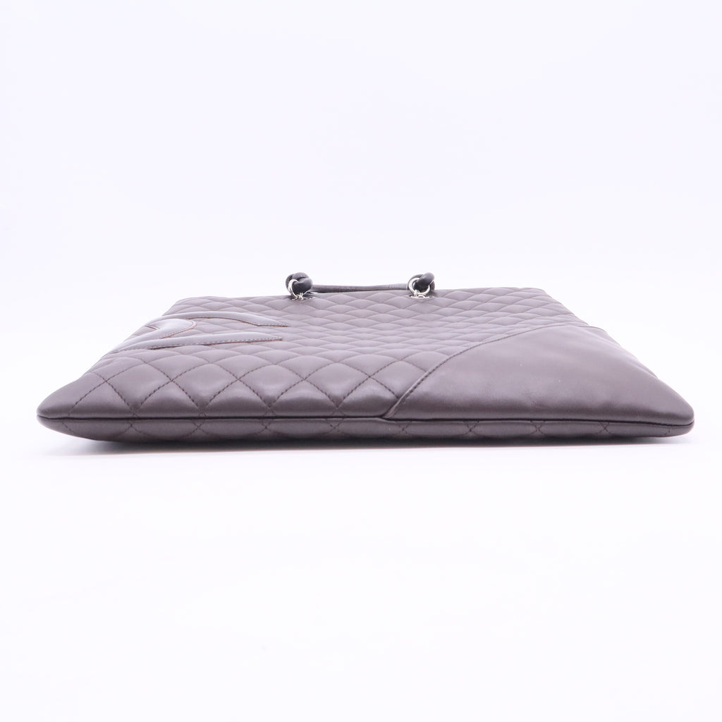 Chanel Quilted Lambskin Cambon Ligne Flat tote bag