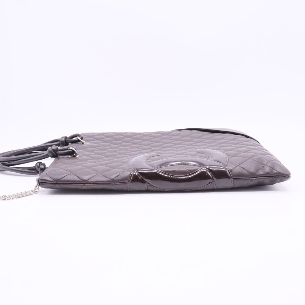 Chanel Quilted Lambskin Cambon Ligne Flat tote bag