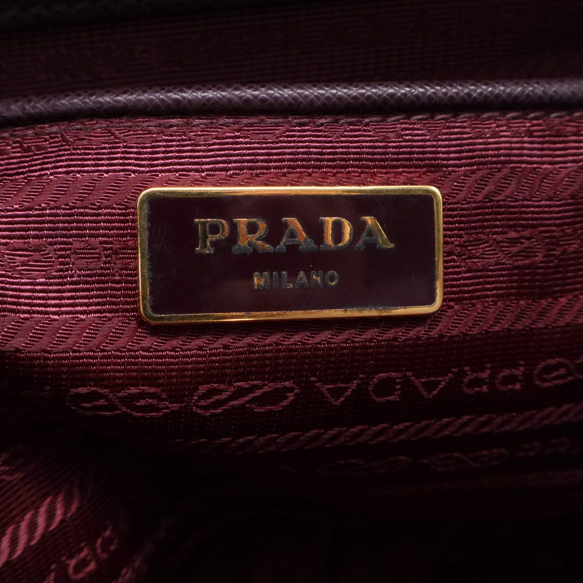 Dark Purple Saffiano Lux Leather Large Tote Bag twins