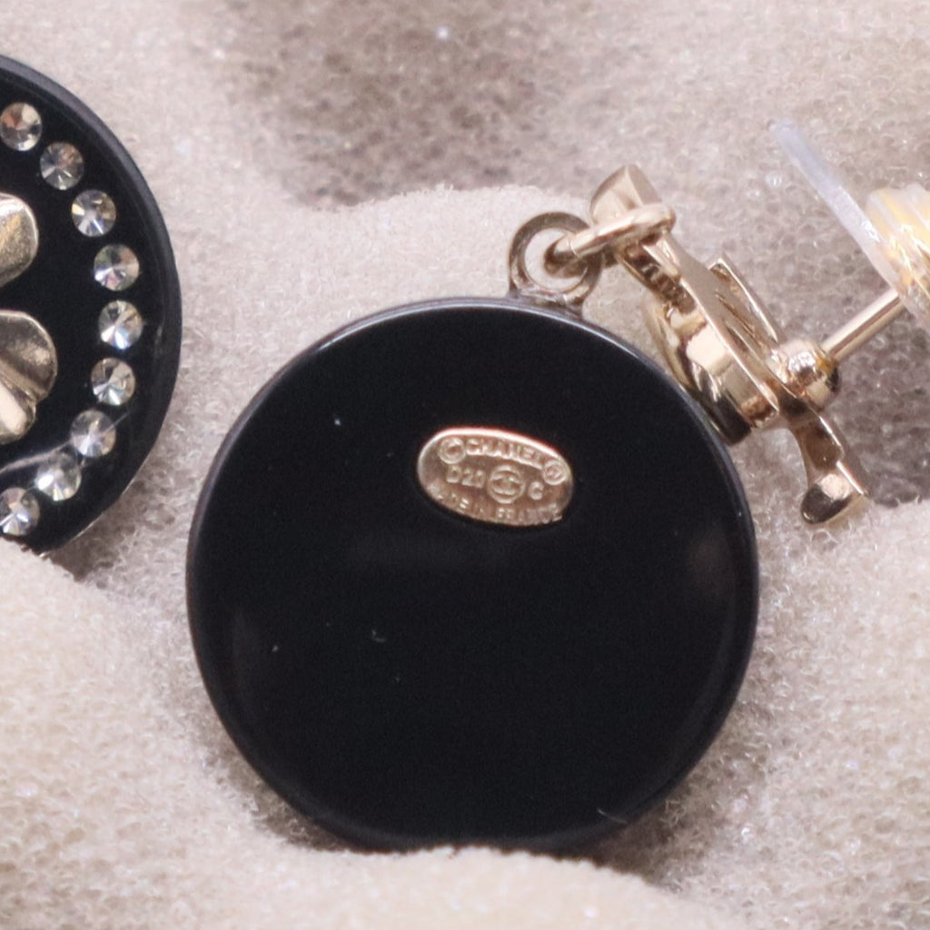 2020 Resin & Strass Lucky CC Drop Earrings