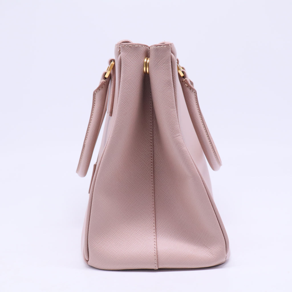 Double Zip Lux Tote Saffiano Leather Medium B20569