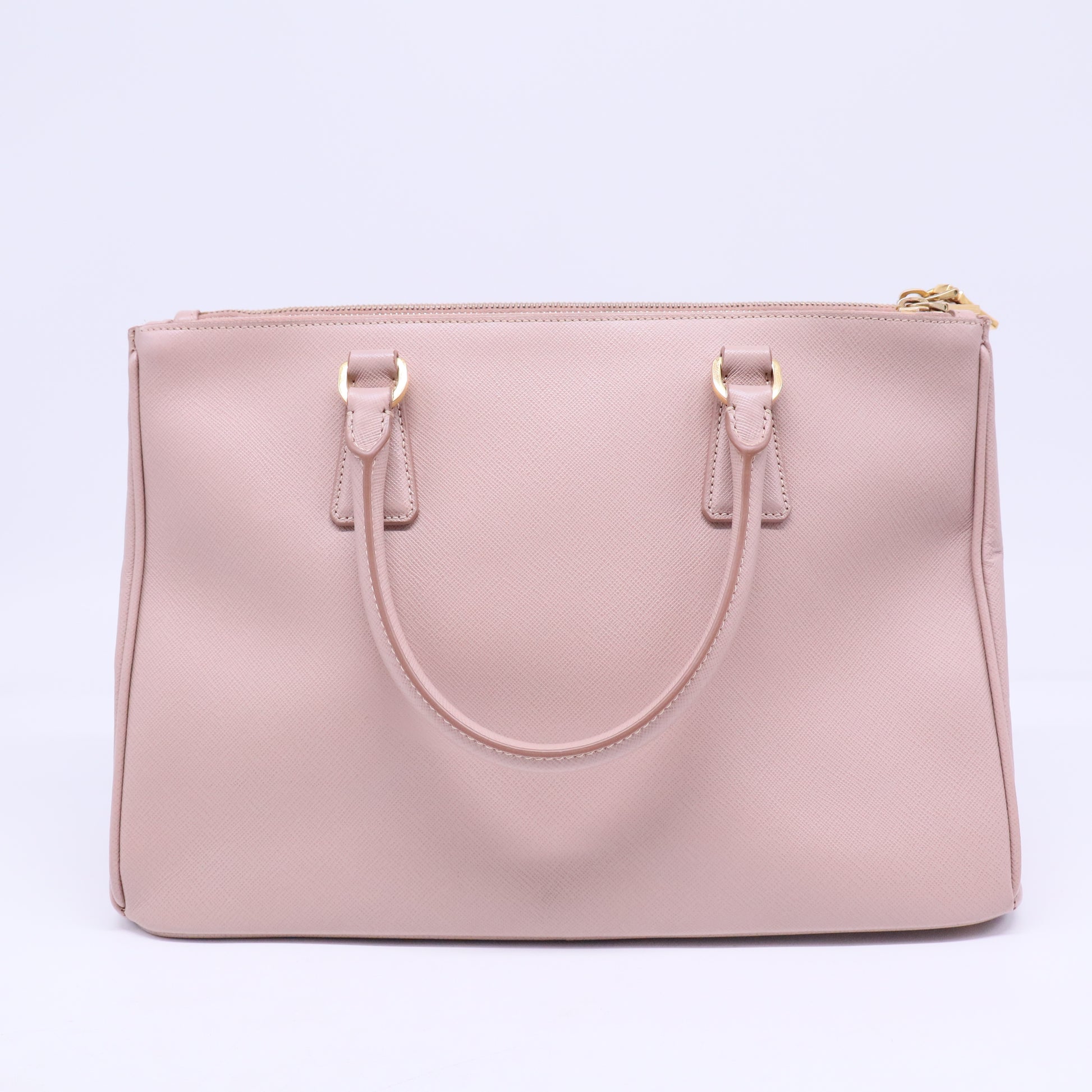 Double Zip Lux Tote Saffiano Leather Medium B20569
