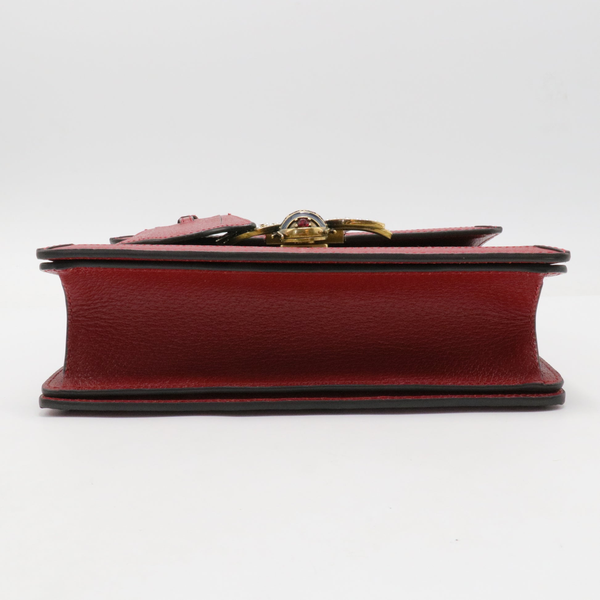 GG Supreme Monogram Small Queen Margaret Top Handle Bag Red