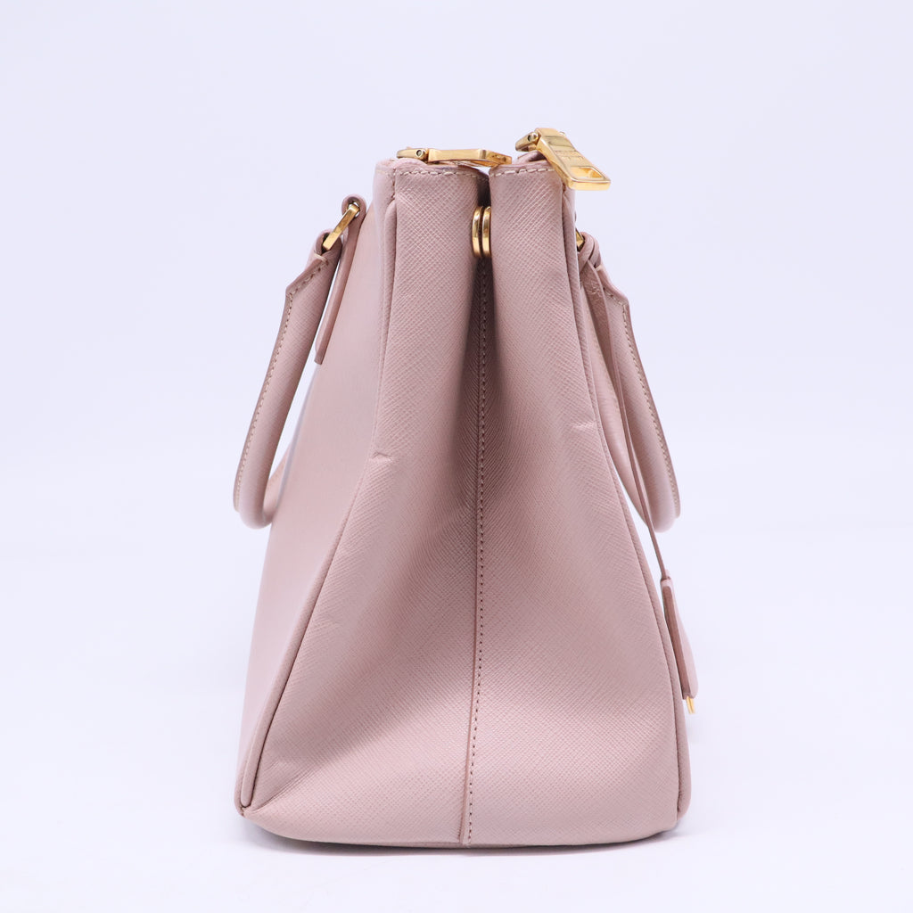 Double Zip Lux Tote Saffiano Leather Medium B20569