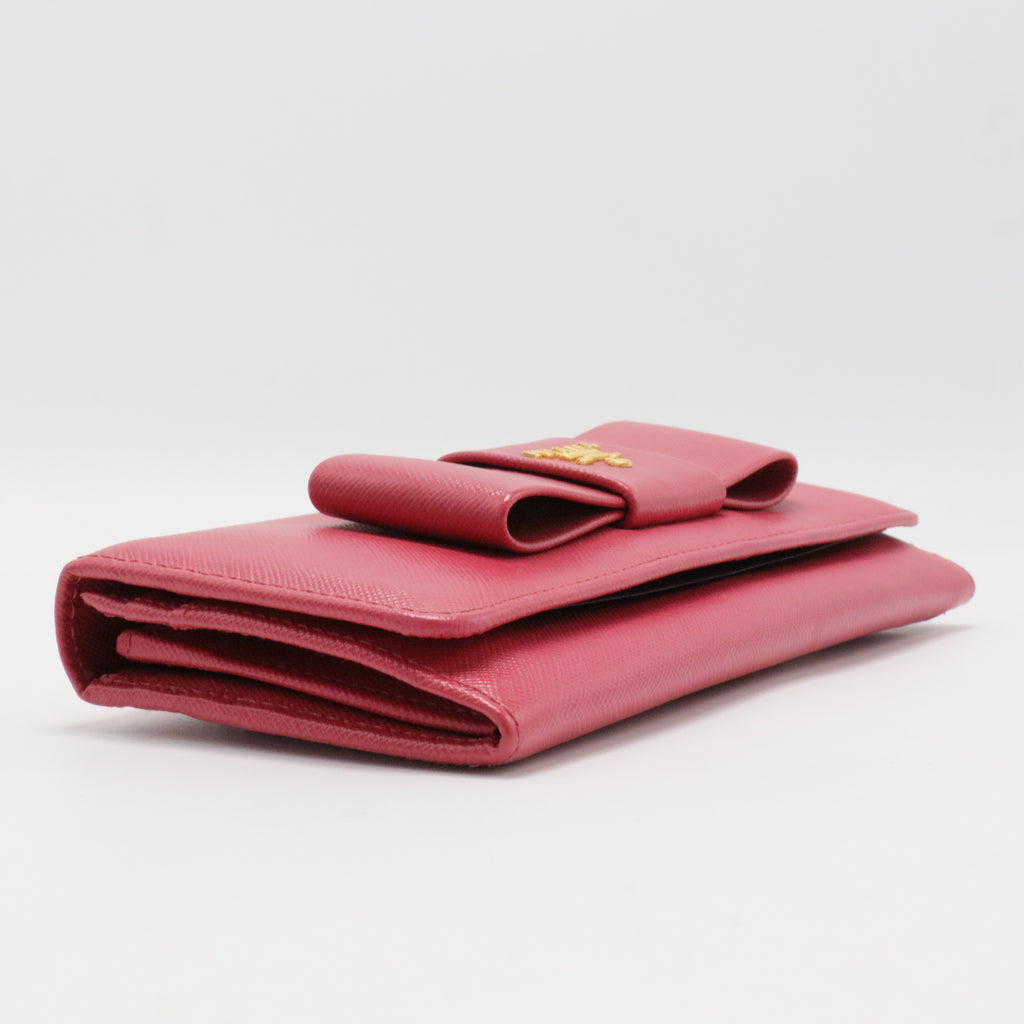Saffiano Cuir Leather Continental Wallet