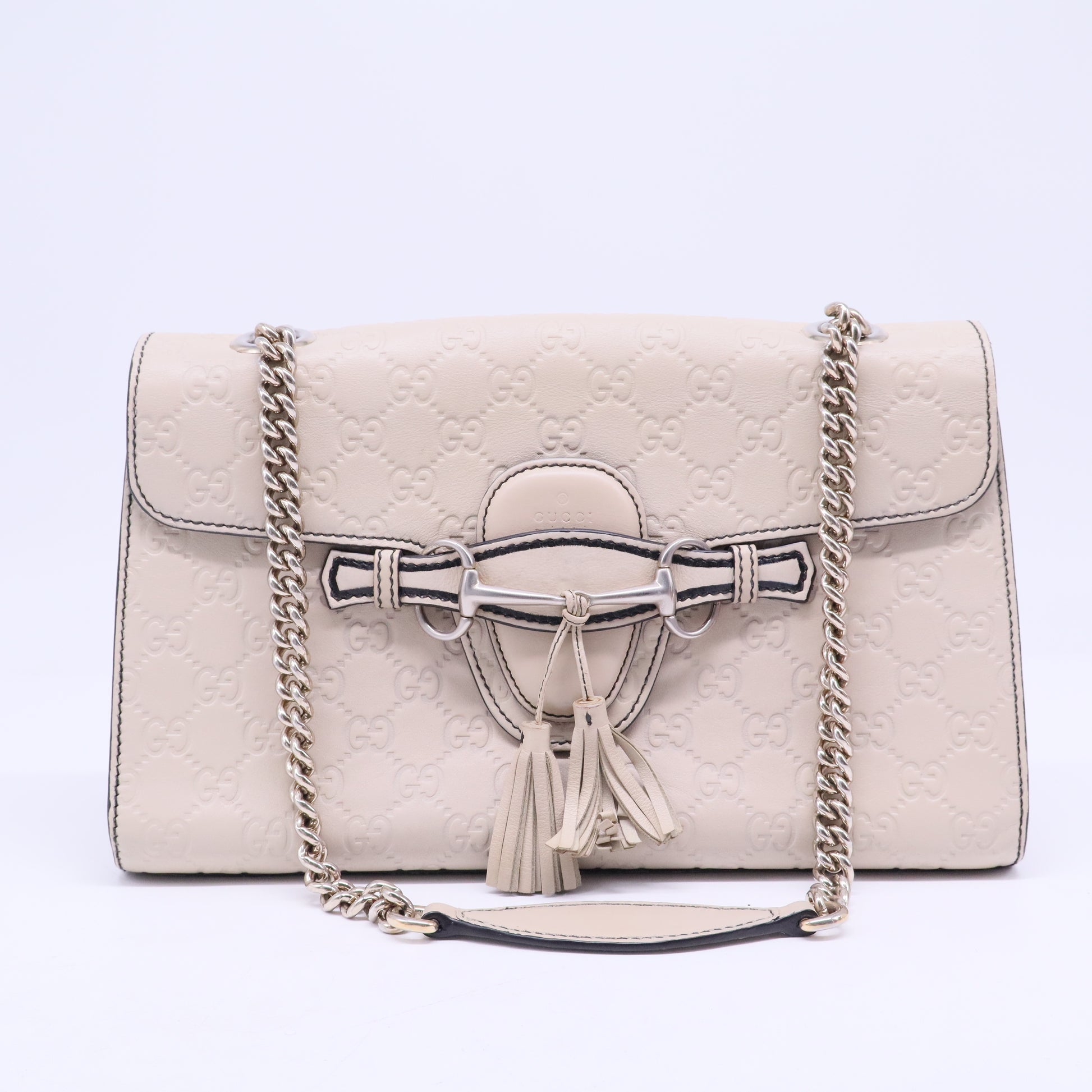 Emily Chain Flap Bag Guccissima Leather Medium B20392