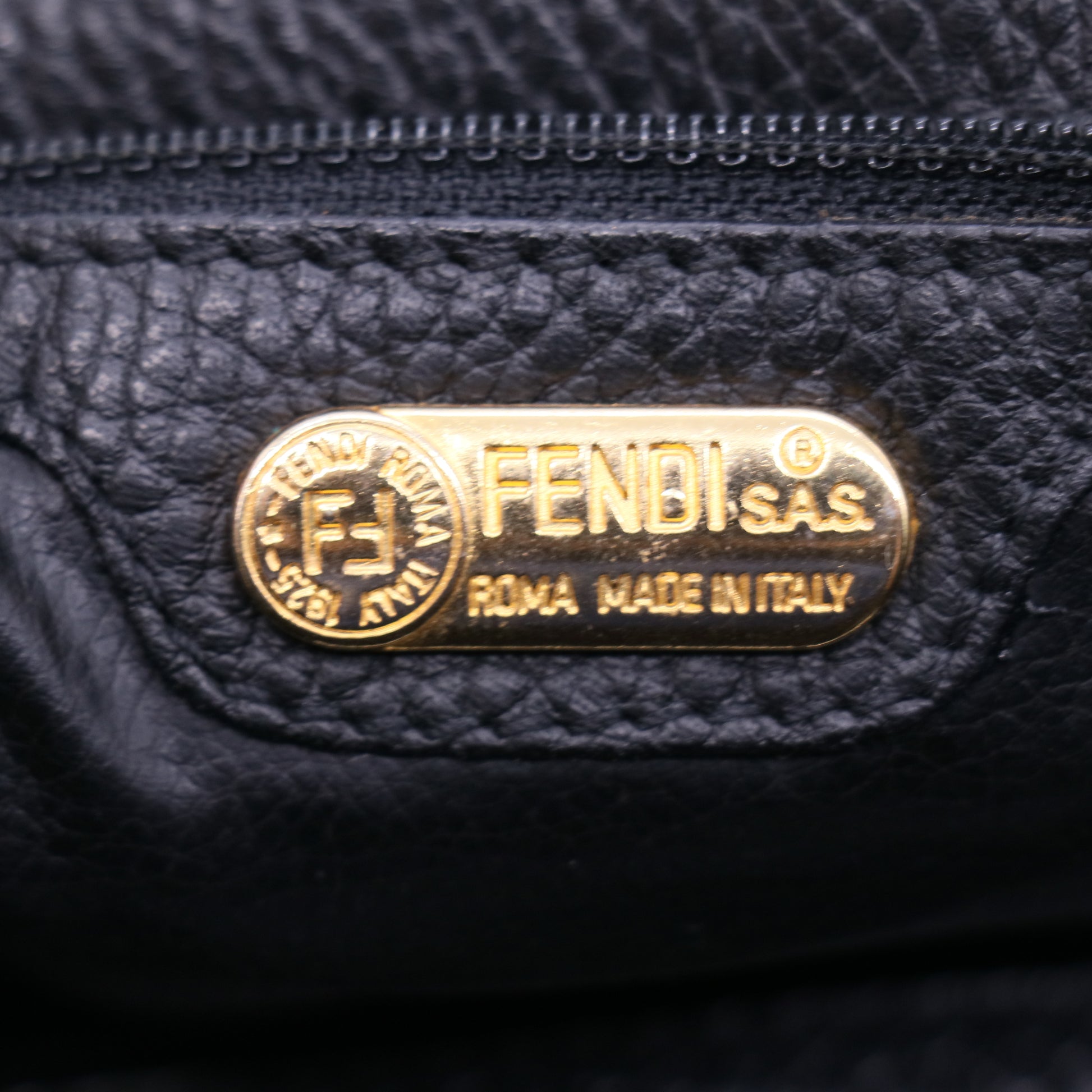 Fendi Leather 2Jours - Black Handbag  B20448