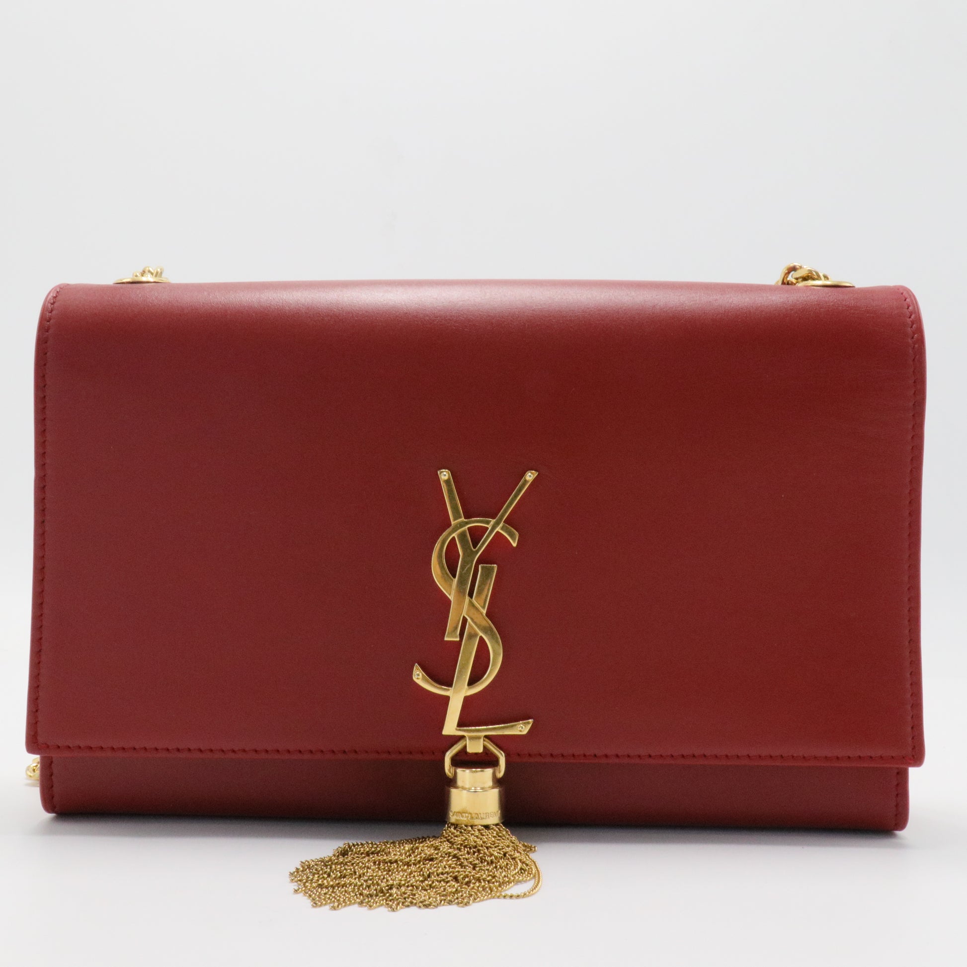 Classic Monogram Tassel Crossbody Bag Leather Small