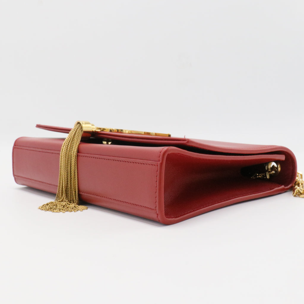 Classic Monogram Tassel Crossbody Bag Leather Small