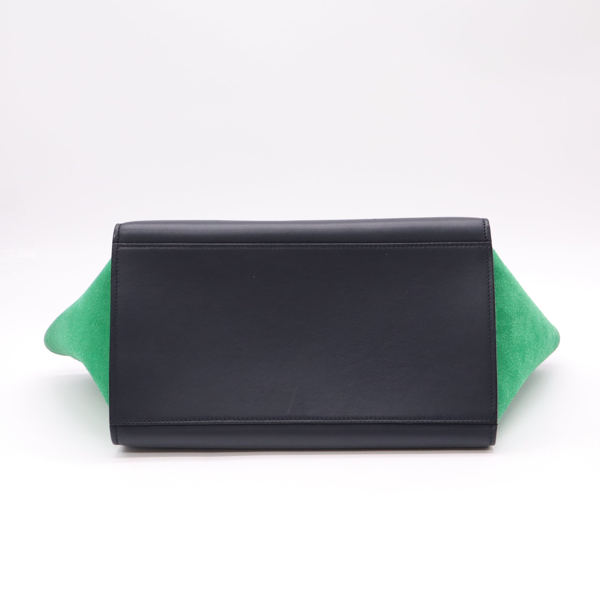 Céline Tri-Color Smooth Leather and Suede Small Trapeze Bag B22827