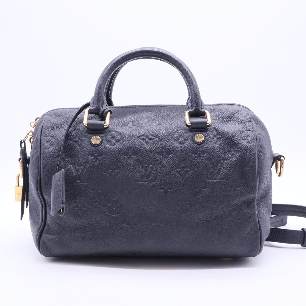 Louis Vuitton Speedy Bandouliere Bag Monogram Empreinte Giant 25 B12397 twins