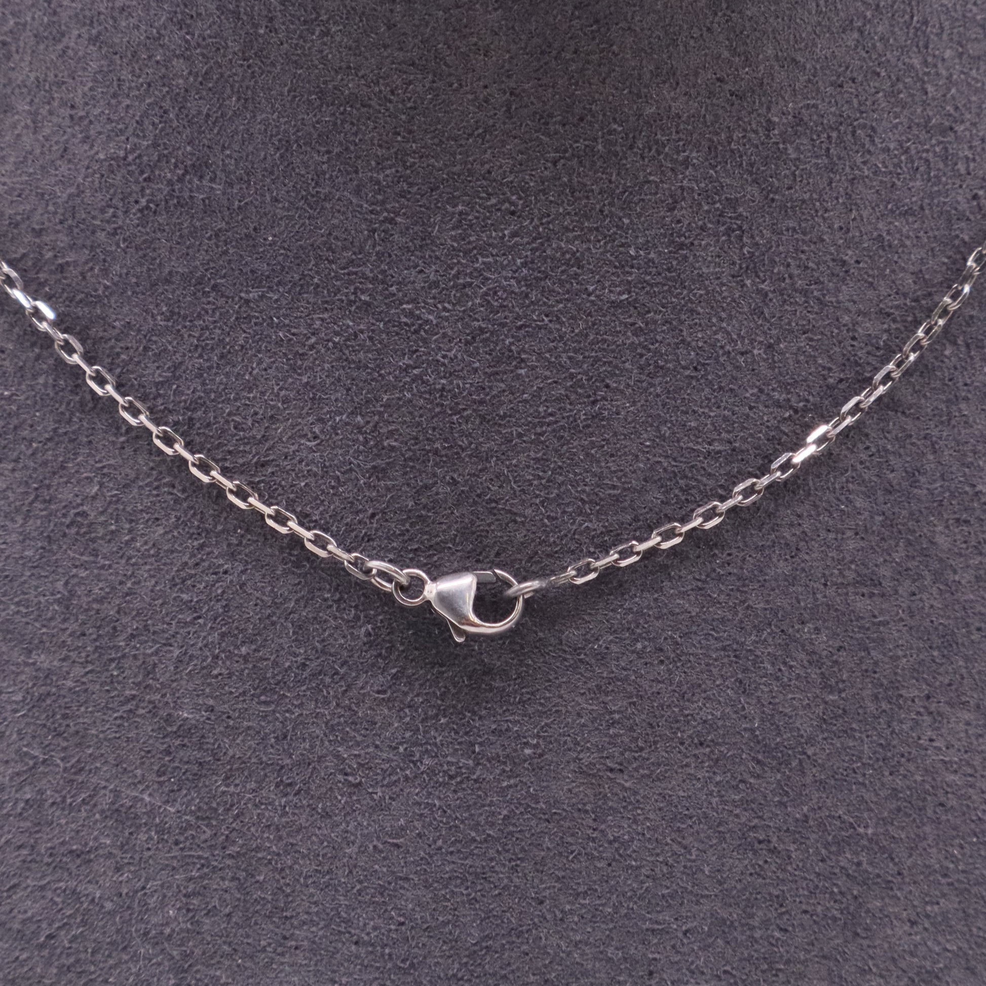 Pop H Pendant Chain Necklace Metal and Enamel Mini