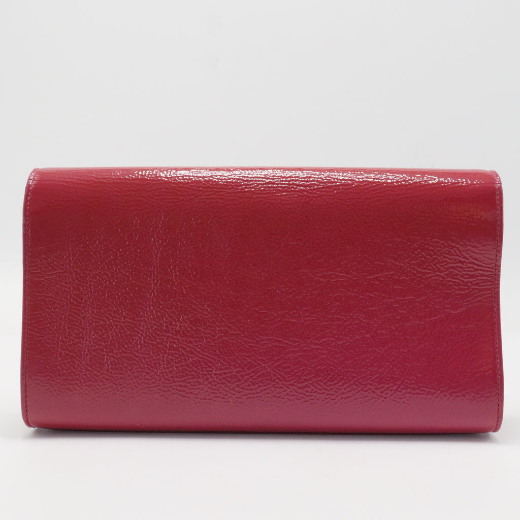 Goatskin Belle De Jour Flap Wallet Rouge Orient