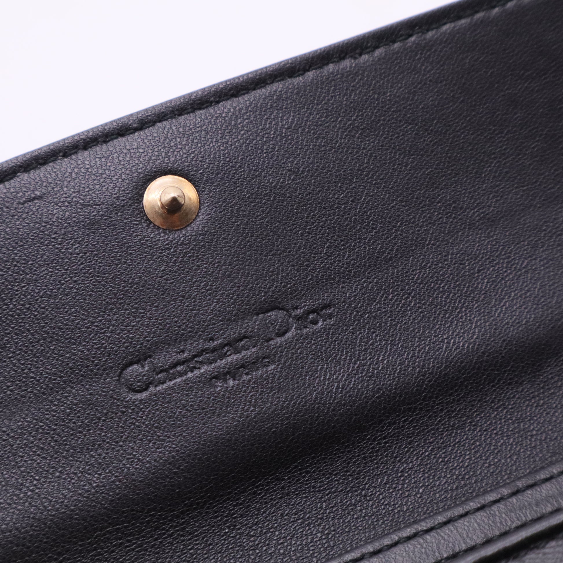 Christian Dior Cannage Lady Dior Wallet On Chain twins