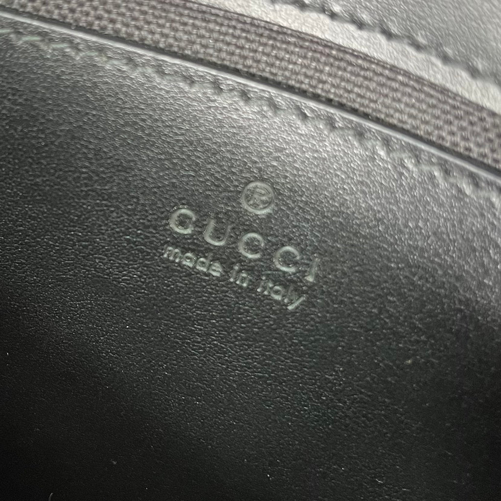 Calfskin Matelasse Monochrome Mini GG Marmont Shoulder Bag Black twins