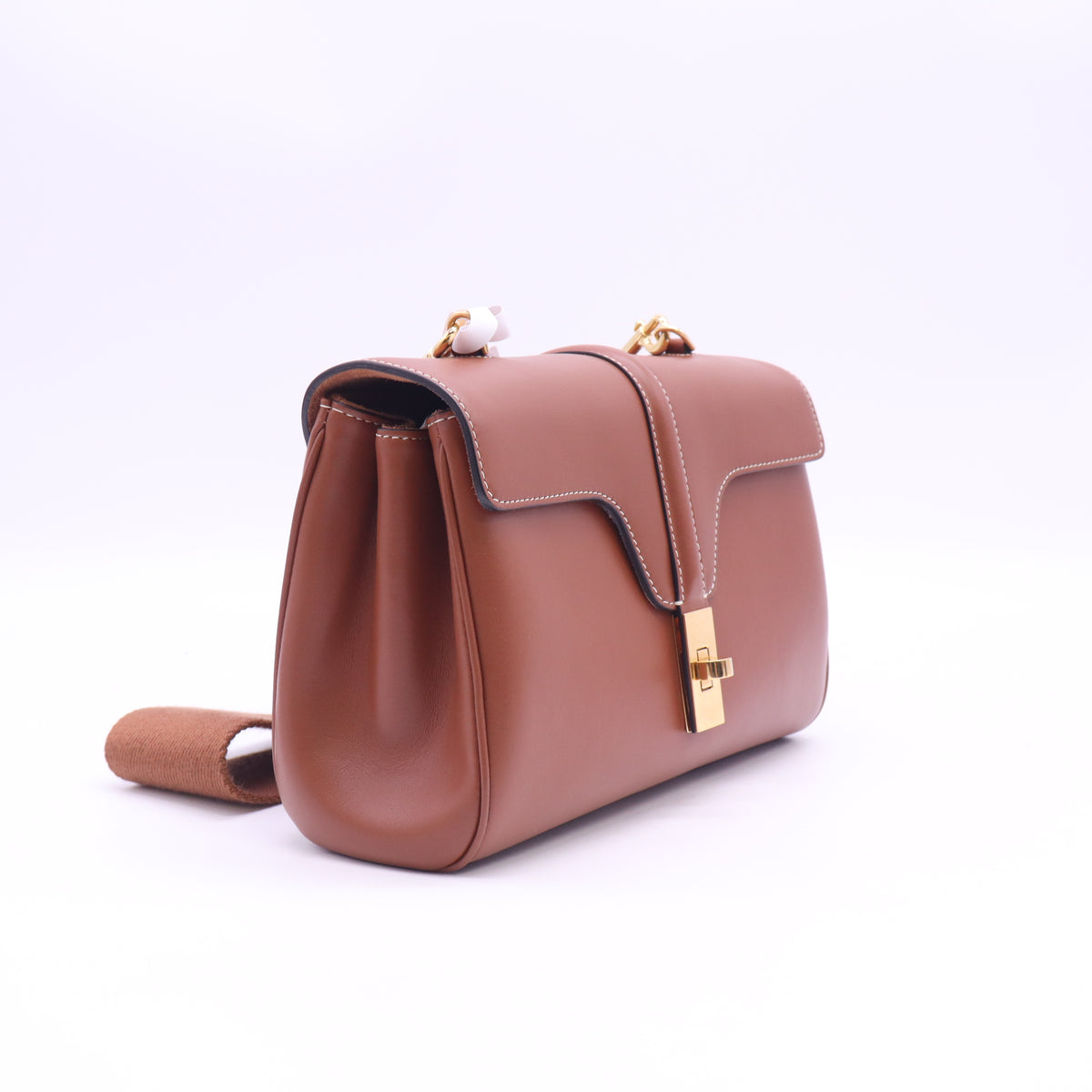 Smooth Calfskin Teen 16 Crossbody Bag Soft Tan B24505