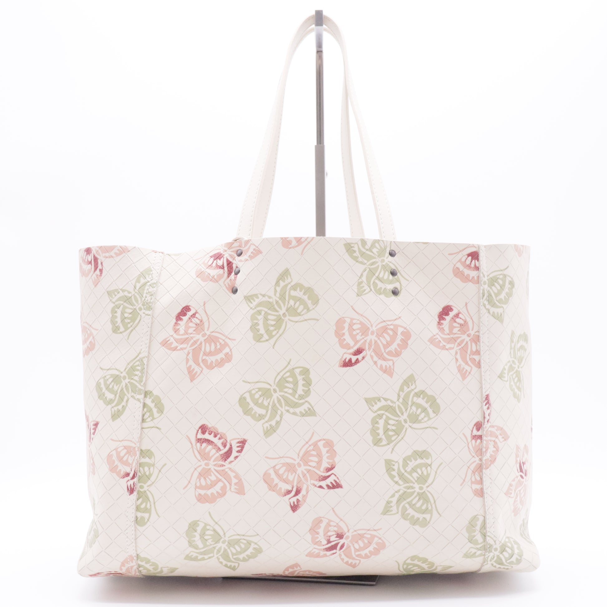 Tote Butterfly Intrecciomirage Intarsio Leather Large
