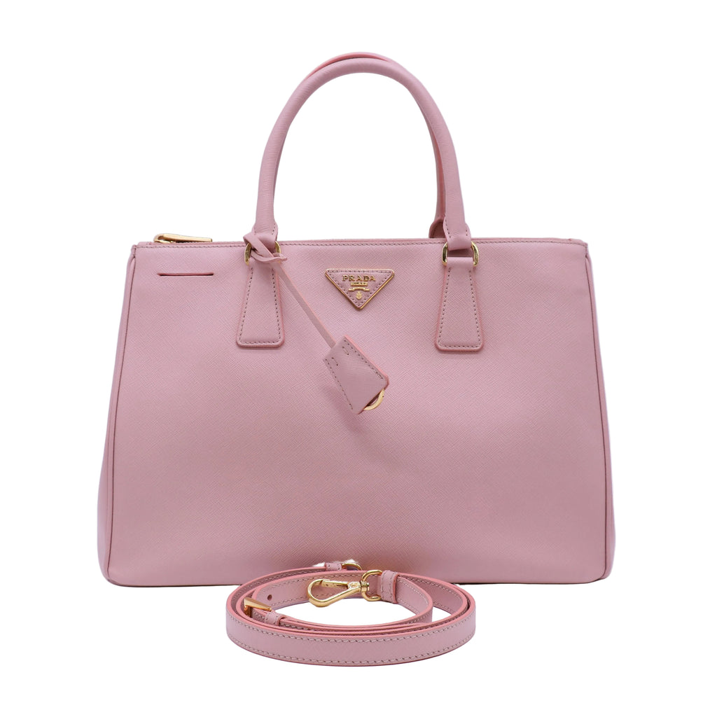Double Zip Lux Tote Saffiano Leather Medium Twins B22740